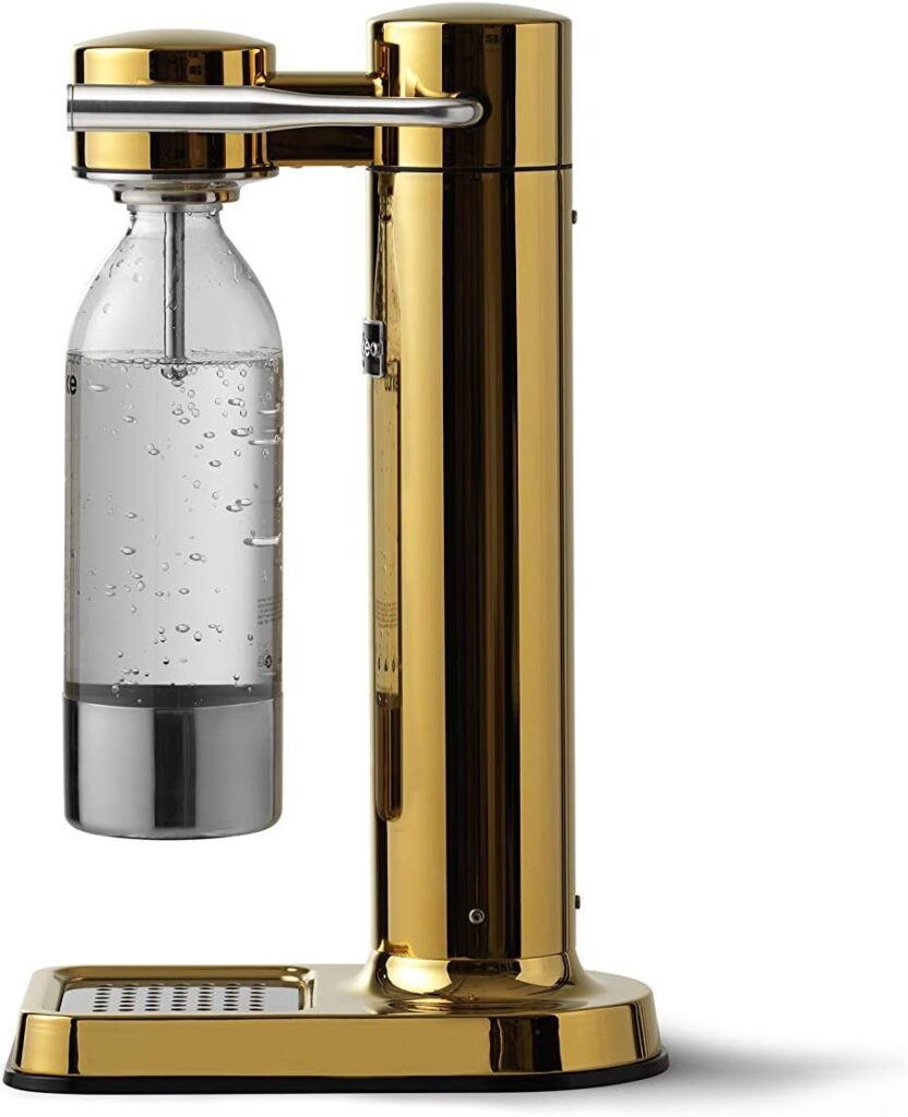 aarke - Carbonator III Premium Carbonator/Sparkling  Seltzer Water Maker with PET Bottle (Brass)