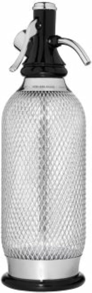 iSi North America Soda Siphon Classic Mesh Sodamaker for Making Carbonating Beverages, 1 Quart, Stainless Steel